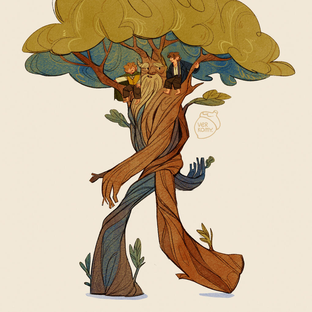 Treebeard and the Hobbits